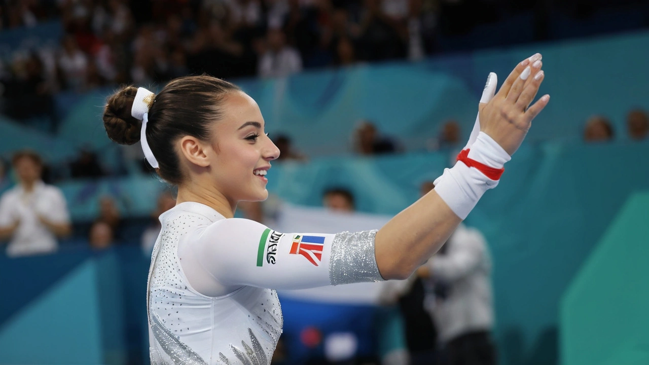 Ginasta Franco-Argelina Maellyse Brassart Conquista Ouro nas Barras Assimétricas nas Olimpiadas de Paris 2024