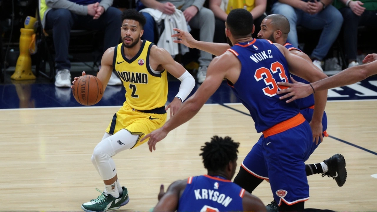 Haliburton impressiona, mas Knicks barram embalo do Indiana